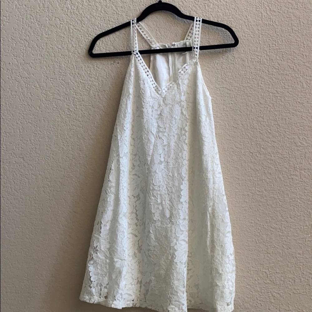 Jun&Ivy - Francesca’s White Halter Dress XXS